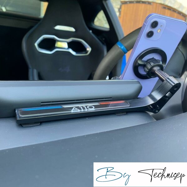 Alpine A110 - Support téléphone